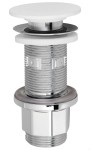 SAPHO IMPALA odplyw umywalkowy 5/4'', klik-klak, grzybek Rockstone, biały mat WA03451