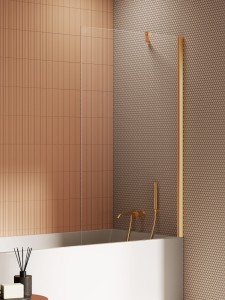 New Trendy NEW SOLEO Gold Brushed parawan nawannowy 50 cm P-0182