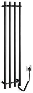 SAPHO PAPINADO elektryczna suszarka na ręczniki, 263x1200mm, 85W, czarny mat ER350