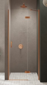 New Trendy NESTA COPPER BRUSHED drzwi prysznicowe 120 cm prawe D-0926A