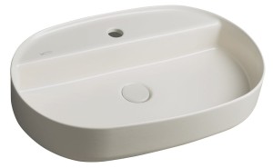 SAPHO INFINITY OVAL umywalka ceramiczna nablatowa, 60x40cm, ivory 10NF65060-2K