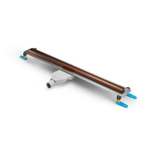 New Trendy Odwodnienie liniowe 70 cm Visio Slim Copper, z rusztem szczotkowanym w kolorze miedzianym OL-0097