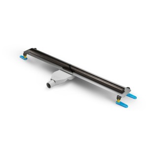 New Trendy Odwodnienie liniowe Visio Slim 90 cm Gunmetal, z rusztem szczotkowanym w kolorze gunmetal OL-0094