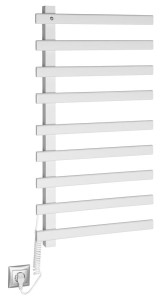 SAPHO ELCOR elektryczna suszarka na ręczniki 480x920x50 mm, 128 W, biały mat EB450