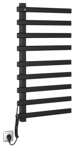 SAPHO ELCOR elektryczna suszarka na ręczniki 480x920x50 mm, 128 W, czarny mat EB460