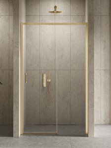 New Trendy Prime Gold Brushed 130 cm prawe Drzwi wnękowe D-0791A