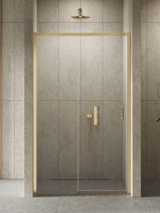 New Trendy Prime Gold Brushed 160 cm lewe Drzwi wnękowe D-0796A