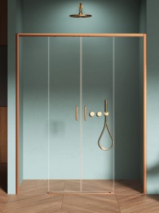 New Trendy Prime COPPER BRUSHED 150 cm Drzwi wnękowe, podwójne D-0828A