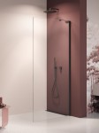 New Trendy NESTA Black ścianka Walk-in 8 mm 90 cm WSPORNIK KĄTOWY „L” K-1724-WL
