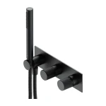 OMNIRES CONTOUR bateria prysznicowo-wannowa podtynkowa z rączką prysznicową antracyt szczotkowany CT8035-1AT