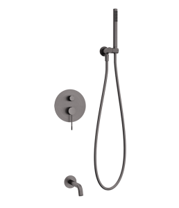 VAYER Futus Gunmetal Brushed Zestaw podtynkowy wannowy VRL-8342HB+VRL-5361