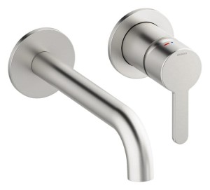 Damixa Silhouet Zestaw elementów 180 mm zewnętrznych z wylewką podtynkowej baterii umywalkowej polerowany stal pvd 746264600