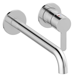 Damixa Silhouet Zestaw elementów 250 mm zewnętrznych z wylewką podtynkowej baterii umywalkowej chrom 746160000