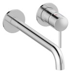 Damixa Zestaw elementów 250 mm zewnętrznych z wylewką podtynkowej baterii umywalkowej chrom 146160000