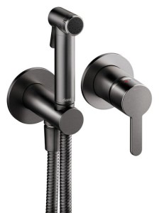 Damixa BATERIA BIDETOWA PODTYNKOWA szczotkowany grafit pvd 741305500