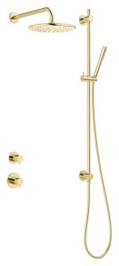 Damixa Silhouet DR1 - Podtynkowy termostatyczny zestaw prysznicowy polerowany mosiądz pvd 570517700