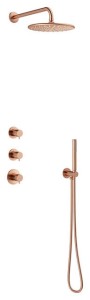 Damixa Silhouet XS 1 - Podtynkowy termostatyczny zestaw prysznicowy szczotkowana miedź pvd 570458700