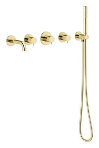 Damixa Silhouet BS 2 Podtynkowy termostatyczny zestaw wannowy polerowany mosiądz pvd 570527700