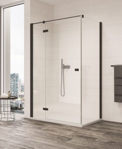 Sanswiss Ronal ANNEA BLACK LINE kabina lewa 75x90 cm AN13G07500607+ANT109000607